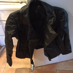Black Express Pleather Jacket